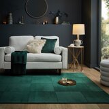 Flair Rugs Modrozelena ročno tkana volnena preproga 200x290 cm Demi Check Ombre – | Shoptok.si