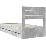  Okvir za krevet s ladicama Betonski sivi 90 x 190 cm - Beton siva 90 x 190 cm | shoptok.hr