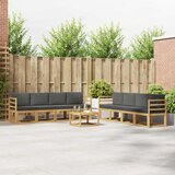  Set vanjskih sofa s jastukom 9 pcs Bijela i antracit | shoptok.hr