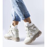 Gemre White-grey wedge sneakers Novarese | Shoptok.si