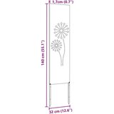 vidaXL Zaslon za zasebnost v vrtu Ureznine Olivno zelena 32 x 140 cm | Shoptok.si