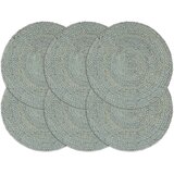  Podmetači 6 kom obični/maslinasti 38 cm okrugli od jute | Eponuda.com