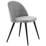 Venture Home Velvet blagovaonska stolica, siva, set od 2 | shoptok.hr