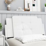 Maison Chic posteljno vzglavje - vzglavna omarica - vzglavna stranica bela 100 cm umetno usnje, (21704340) | Shoptok.si