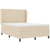 Box Postelja z vzmetnico Krem 160x200 cm Tkanina, (22052481) | Shoptok.si