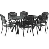  Set od 4 Crna Lijevani aluminij Srednji Dekorativni umetci | shoptok.hr