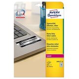 Avery Zweckform Zelo odporne etikete iz metaliziranega poliestra, srebrne 96 x 50,80 mm Cene