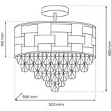  Luster na šipci LUXURIA 9xE14/40W/230V zlatni | Eponuda.com