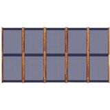 Sobna Paravan 5-delni temno moder 350x180 cm | Shoptok.si