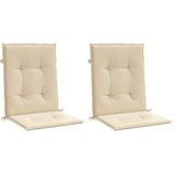  Jastuci za vrtne stolice 2 kom bež 100 x 50 x 3 cm od tkanine | shoptok.hr