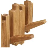 House Nordic Zidna vješalica od punog hrasta u prirodnoj boji 3 cm Caltra – | shoptok.hr