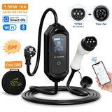 AFEEV Prenosni EV polnilnik, pametna kontrola preko WiFi in Bluetooth, prilagodljiv tok polnjenja, Type2 5M, (5000161533) | Shoptok.si