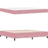  Okvir za krevet Roza i bijela 200 x 200 cm Baršun | shoptok.hr