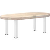  Noge za klubsko mizico 4 kosi bele 42-44 cm jeklo | Shoptok.si