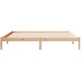  Dugi okvir kreveta bez madraca bijeli 200x210 cm od borovine | shoptok.hr