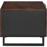 vidaXL kavna miza 80x50x40 cm iz trdnega lesa in vezane plošče | Shoptok.si