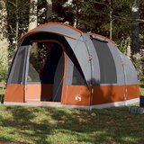 The Living Store Šotor za kampiranje za 3 osebe siv in oranžen vodoodporen - Šotor Za Kampiranje, (21835429) | Shoptok.si