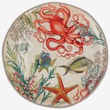 Rose&amp;Tulipani sea Life okrugli tanjir za posluživanje od melamina u