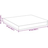 vidaXL Postolje za suncobran granitno 25 kg četvrtasto sivo | shoptok.hr