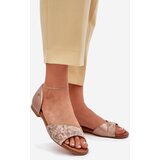 Maciejka Ladies Leather Sandals On Flat Heel | ePonuda.com