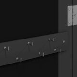  Zidni ormarić za nakit s LED svjetlima crni | shoptok.hr