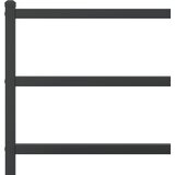  Metalni okvir za krevet s uzglavljem crni 100x200 cm | shoptok.hr