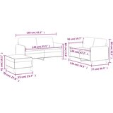  3-dijelni set sofa s jastucima svjetlosivi od tkanine | shoptok.hr