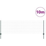 vidaXL Euro Ograda sa 5 U Postova, Zeleni, 0,8x10 m Čelična | shoptok.hr