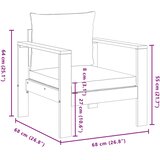  4-dijelni set vrtnih sofa s jastucima masivno bagremovo drvo | shoptok.hr
