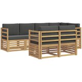  Set vanjskih sofa 7 pcs Bijela i antracit 245 x 126,5 x 73 cm | shoptok.hr