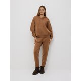 Reserved Hlače od žerseja od mješavine viskoze - bež | shoptok.hr