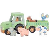 New Classic Toys Traktor s prikolico in živalcami | Shoptok.si