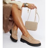 Gemre Beige loafers adorned with rhinestones Newport | shoptok.hr