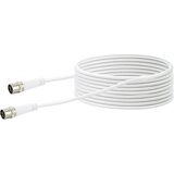 SCHWAIGER antene\, SAT priključni kabel [1x hitri moški konektor F - 1x hitri moški konektor F] 10.00 m 10 dB štirikratno oklopljen bela, (20431537) Cene