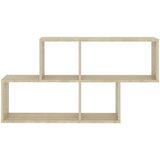 vidaXL Stenska polica sonoma hrast 100x18x53 cm iverna plošča | Shoptok.si
