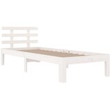  Okvir za krevet od masivnog drva bijeli 90 x 200 cm | Eponuda.com