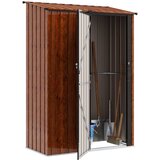  Vrtne šupe Smeđa 140,5 x 74 x 200 cm Metal | shoptok.hr
