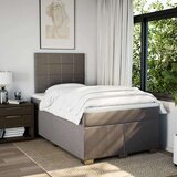 vidaXL Box spring postelja z vzmetnico taupe 120x190 cm blago | Shoptok.si