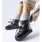 Gemre Black insulated snow boots with elastic Oslavia | Shoptok.si