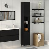 vidaXL kupaonski ormar Crni hrast Particle board Standard | shoptok.hr