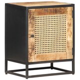  Noćni ormarić 40 x 30 x 50 cm grubo drvo manga i prirodna trska | shoptok.hr
