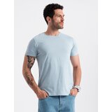 Ombre BASIC men's classic cotton T-shirt - light blue | Shoptok.si