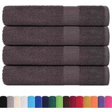 vidaXL Brisače 4 kos FROGN antracit 100x200 cm 100 % bombaž | Shoptok.si