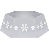  Podloga za božićno drvce srebrno-bijela Ø 68 x 25 cm | shoptok.hr