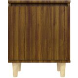  Nočna omarica z nogami 2 kosa rjav hrast 40x30x50 cm, (20733651) | Shoptok.si