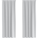 vidaXL Zavjese sa zavjesama 2 pcs Svijetlo siva 260 x 140 cm Poliester | shoptok.hr