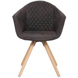 Kayoom SET NASLANJAČEV, les, tekstil rjava, črna | Shoptok.si