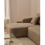 Kave Home Sivorjava raztegljiva kotna sedežna garnitura iz šenilje (levi kot/z ležalnikom) Laira – | Shoptok.si