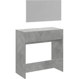  Toaletni stolić s ogledalom siva boja betona 80x39x80 cm | Eponuda.com