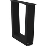 vidaXL Noge jedilne mize V-oblike 2 kosa črne 40x(30-31,3) cm jeklo | Shoptok.si